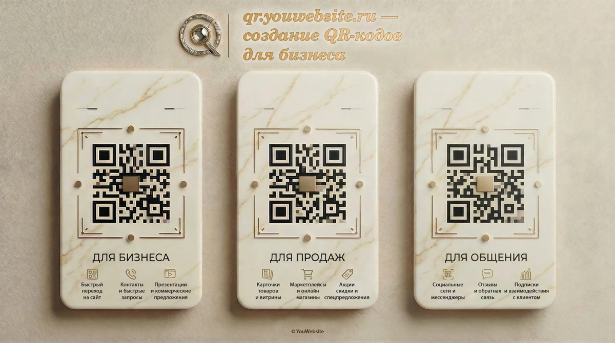 Превью сервиса qr.youwebsite.ru для создания QR-кодов